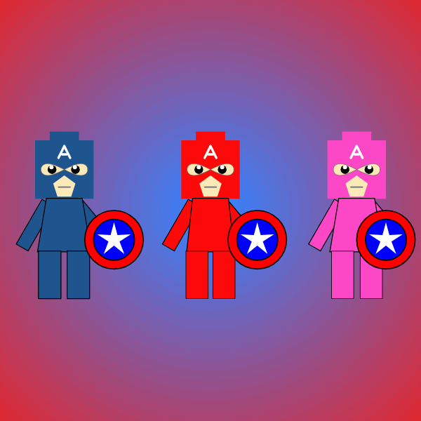 Captain America Trio