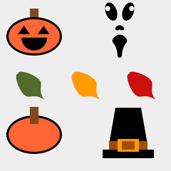fall icons