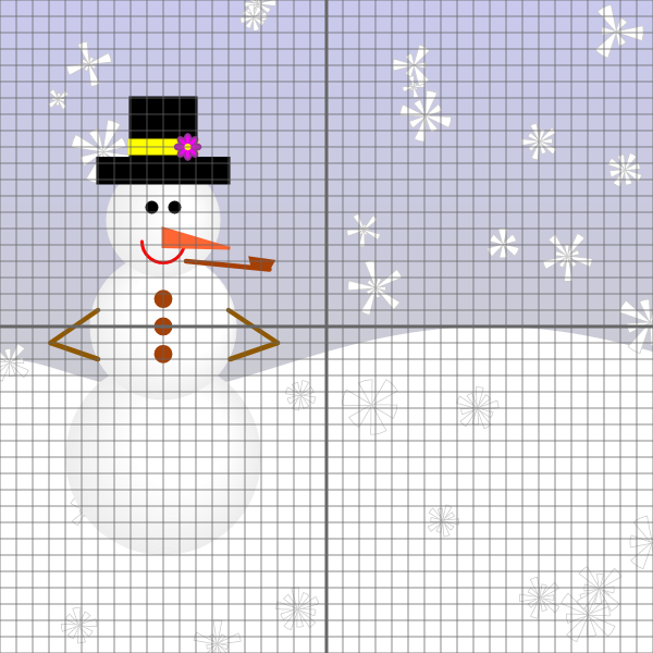 snowmanWithGrid