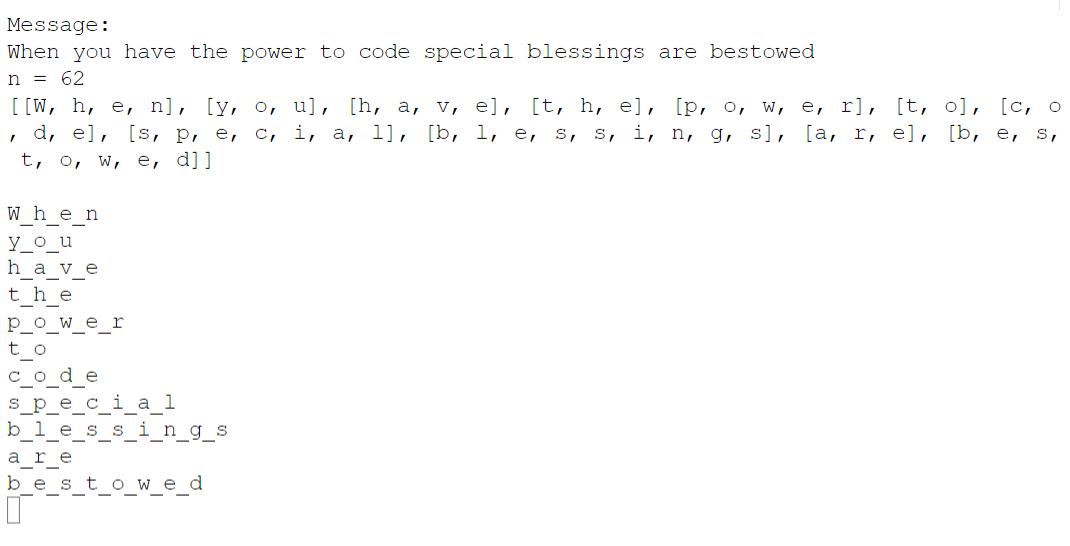 output